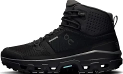 ON Mens Cloudrock Mid Waterproof Shoes - Black-Black
