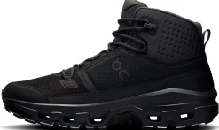 ON Mens Cloudrock Mid Waterproof Shoes - Black-Black