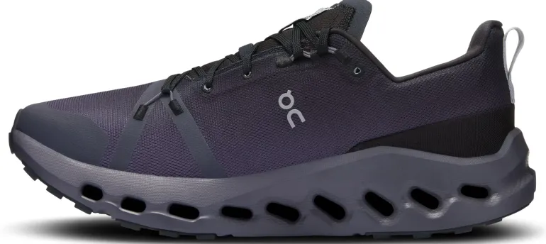 ON Mens Cloudsurfer Trail Waterproof Shoes - Black-Eclipse