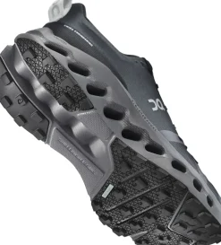 ON Mens Cloudsurfer Trail Waterproof Shoes - Black-Eclipse