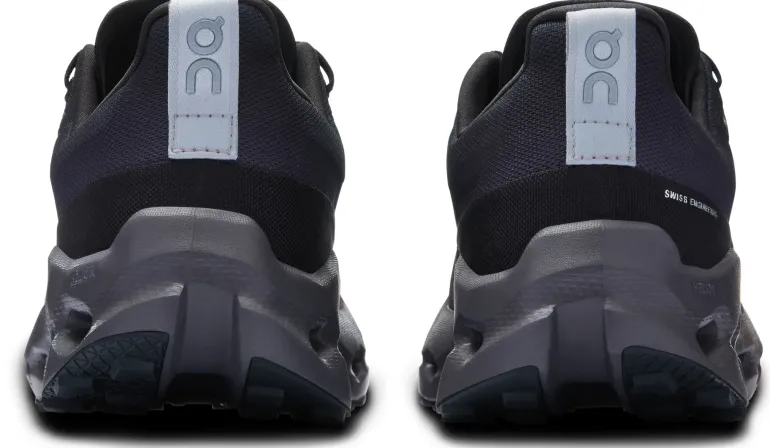 ON Mens Cloudsurfer Trail Waterproof Shoes - Black-Eclipse