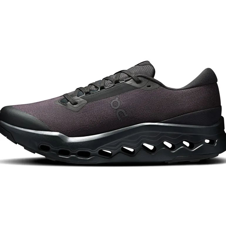 ON Mens Cloudsurfer Trail 2 WP Running Shoes - Black-Black