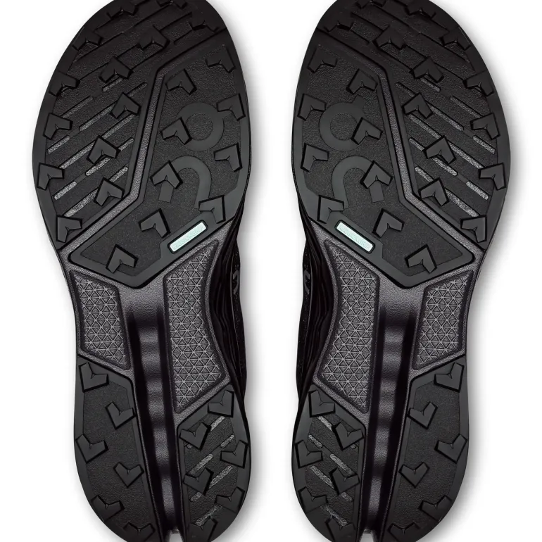 ON Mens Cloudsurfer Trail 2 WP Running Shoes - Black-Black