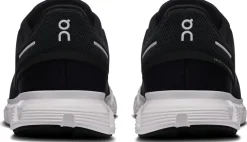 ON Womens Cloud 6 Shoes - Black-White