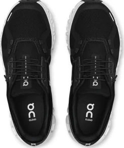 ON Womens Cloud 6 Shoes - Black-White
