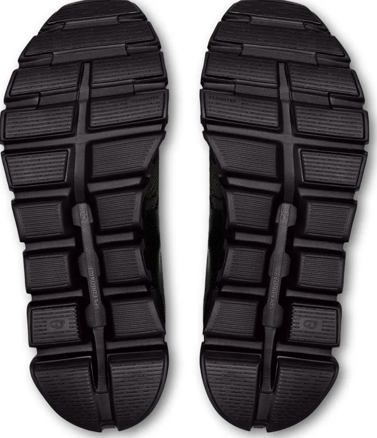 ON Womens Cloud 6 Shoes - Black-Black