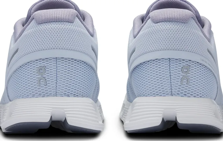 ON Womens Cloud 5 Shoes - Heather-Fossil