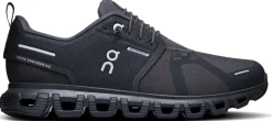 ON Womens Cloud 6 Waterproof Shoes - Black-Black
