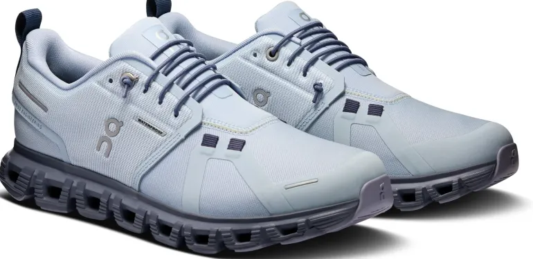 ON Womens Cloud 6 Waterproof Shoes - Heather-Metal