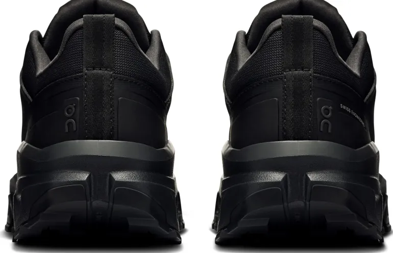 ON Womens Cloudrock Low Waterproof Shoes - Black-Black