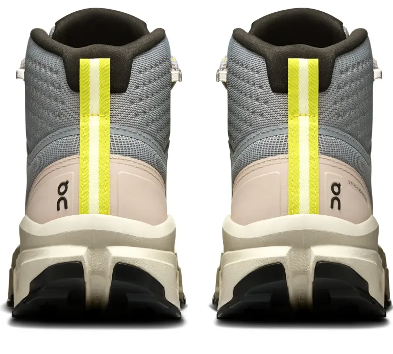 ON Womens Cloudrock Mid Waterproof Shoes - Alloy-Ice