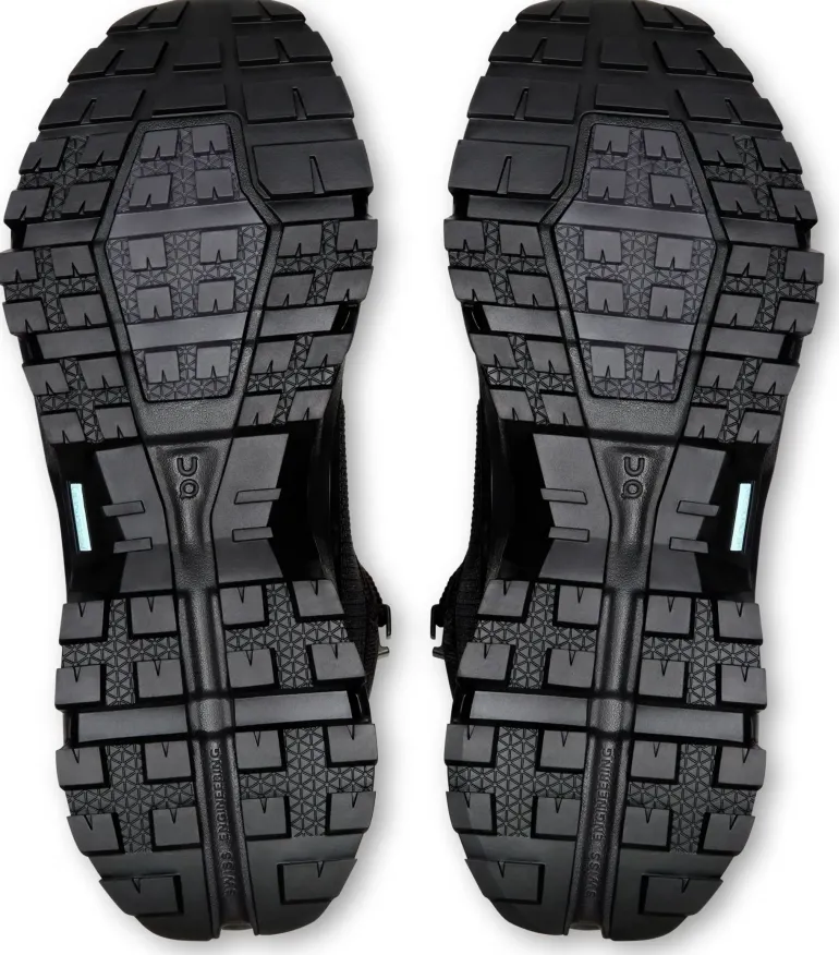 ON Womens Cloudrock Mid Waterproof Shoes - Black-Black