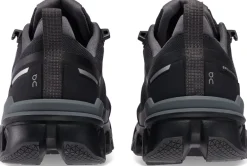 ON Womens Cloudwander Waterproof Hiking Shoes - Black-Eclipse