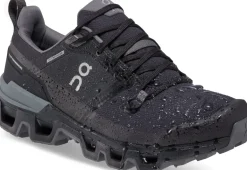 ON Womens Cloudwander Waterproof Hiking Shoes - Black-Eclipse