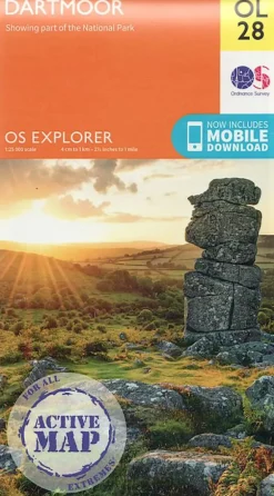 OS Explorer - Active Map OL28 - Dartmoor