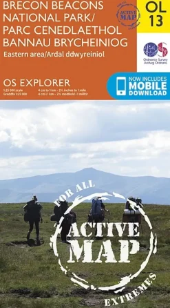 OS Explorer - Active Map OL13 - Brecon Beacons National Park East