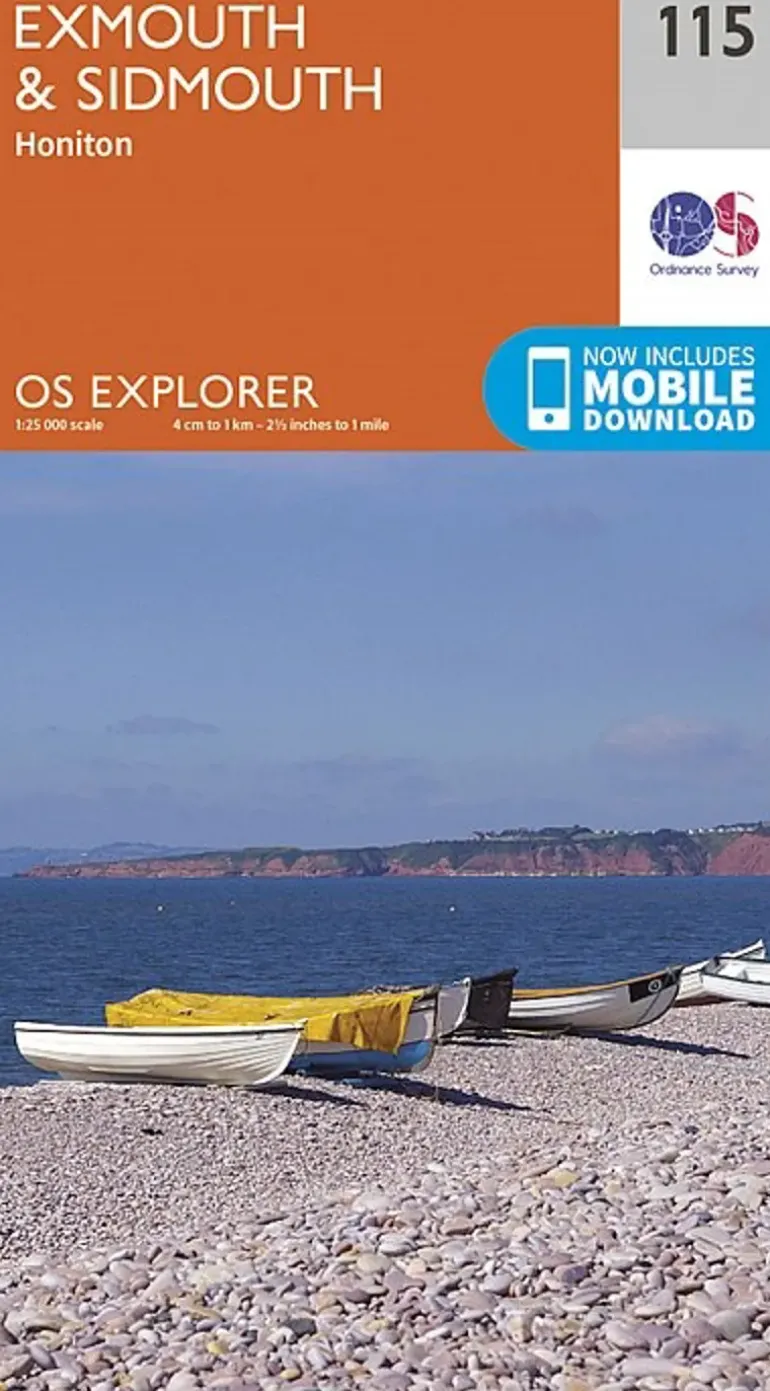 OS Explorer Map 115 - Exmouth and Sidmouth