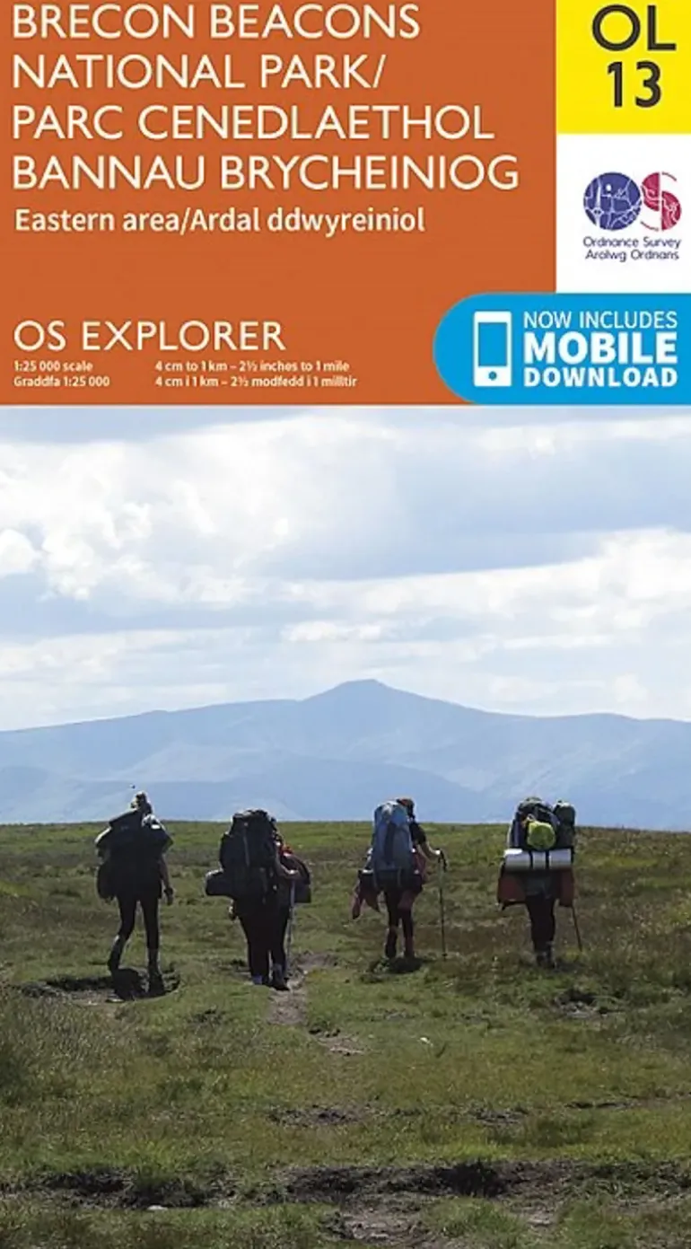 OS Explorer Map OL13 - Brecon Beacons National Park - Eastern Area