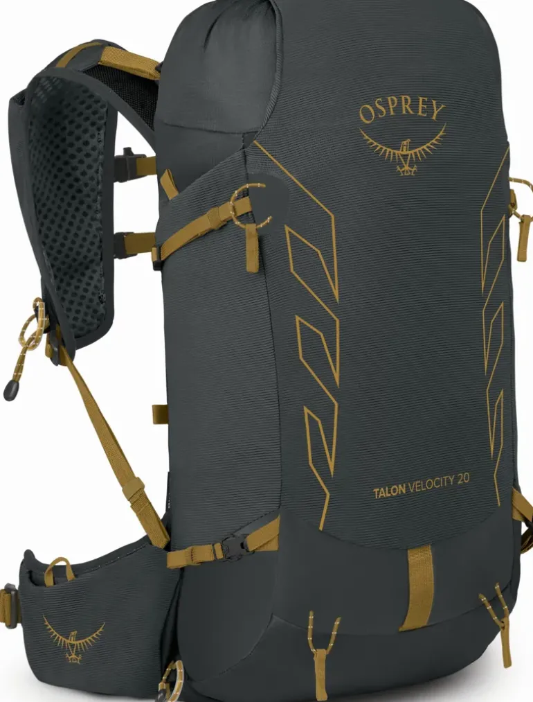 Osprey Talon Velocity 20 Rucksack - Dark Charcoal-Tumbleweed Yellow