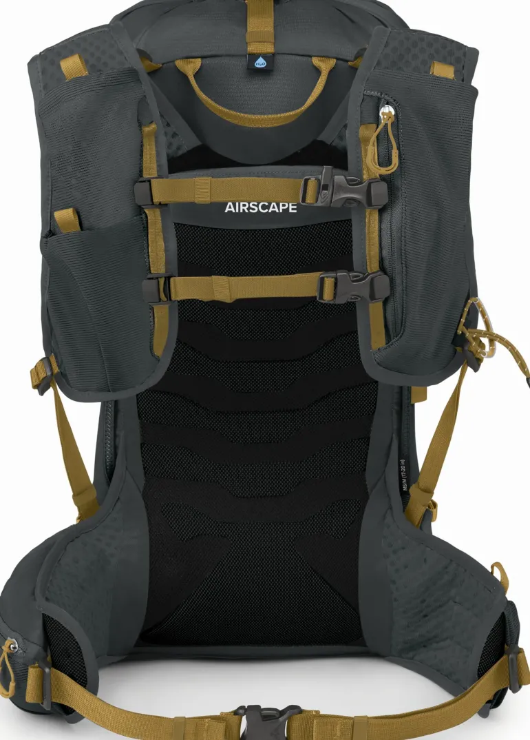 Osprey Talon Velocity 20 Rucksack - Dark Charcoal-Tumbleweed Yellow