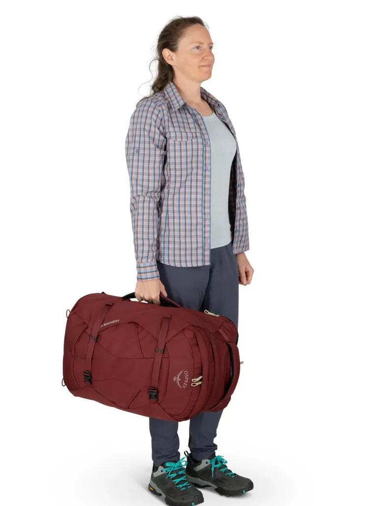Osprey Womens Fairview 40 Travel Pack - Zircon Red