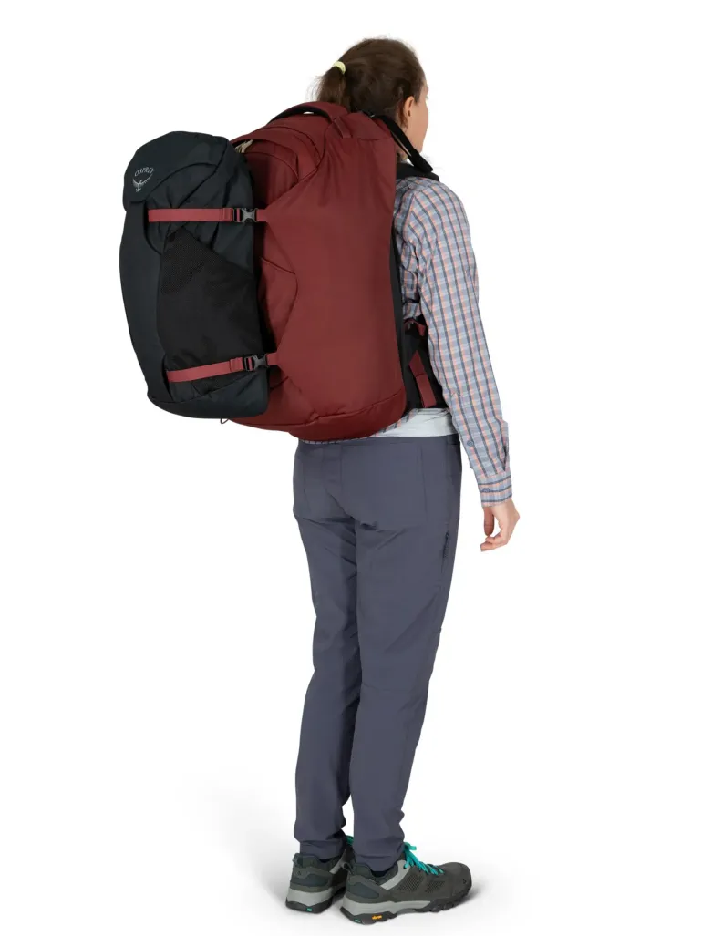 Osprey Womens Fairview 40 Travel Pack - Zircon Red