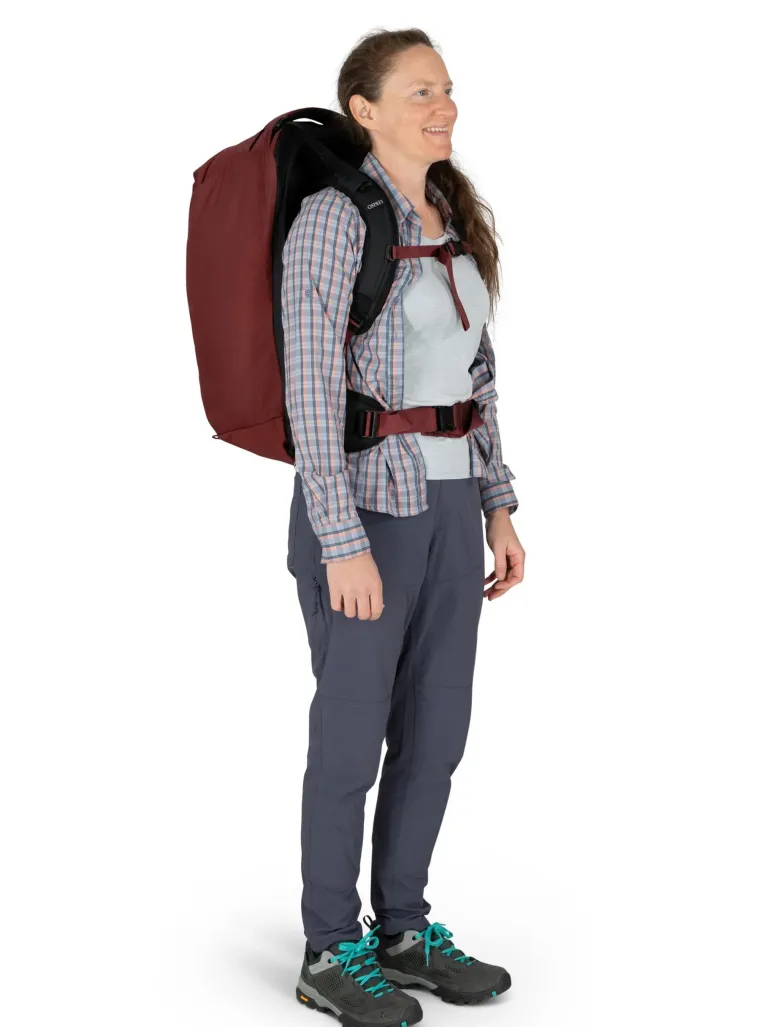 Osprey Womens Fairview 40 Travel Pack - Zircon Red
