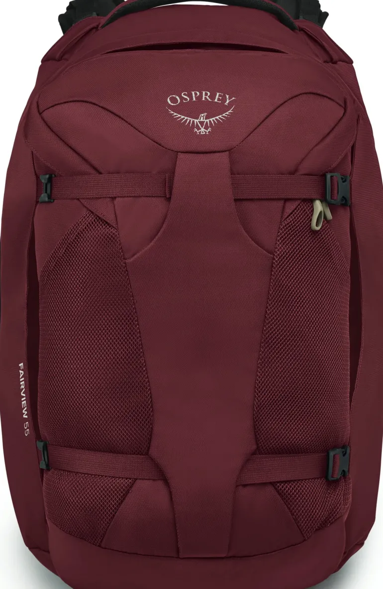Osprey Womens Fairview 55 Travel Pack - Zircon Red