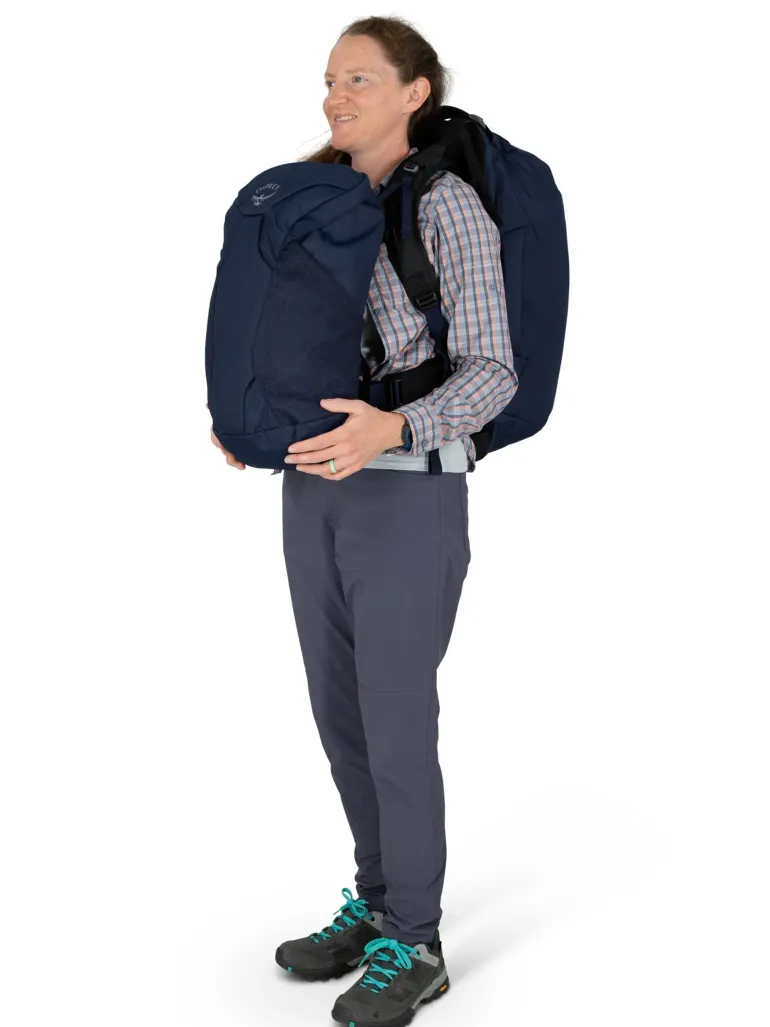 Osprey Womens Fairview 55 Travel Pack - Zircon Red