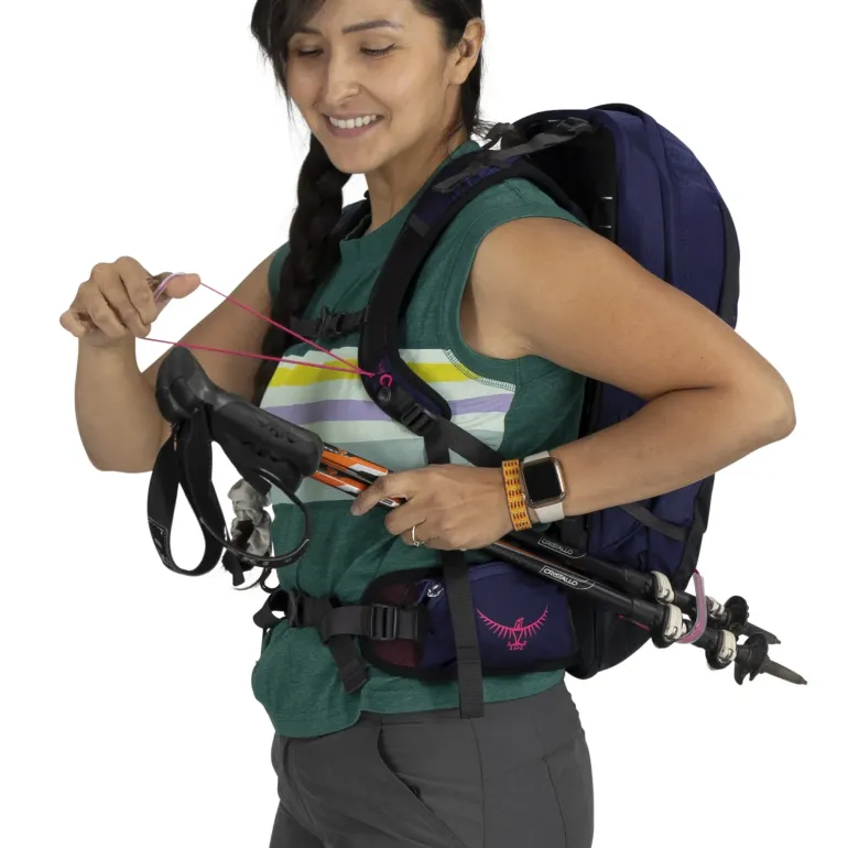 Osprey Womens Tempest 11 Rucksack - Deep Fig-Hotspot Pink