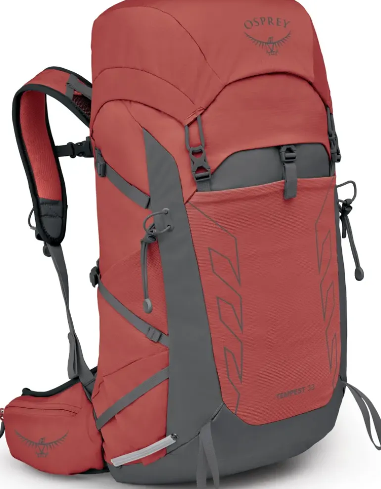 Osprey Womens Tempest 33 Rucksack - Red Pampas-Coal Grey