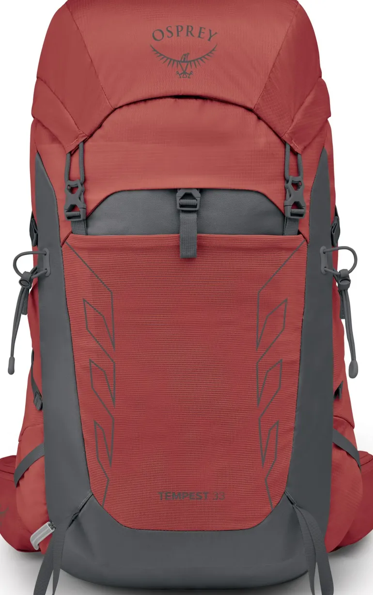 Osprey Womens Tempest 33 Rucksack - Red Pampas-Coal Grey