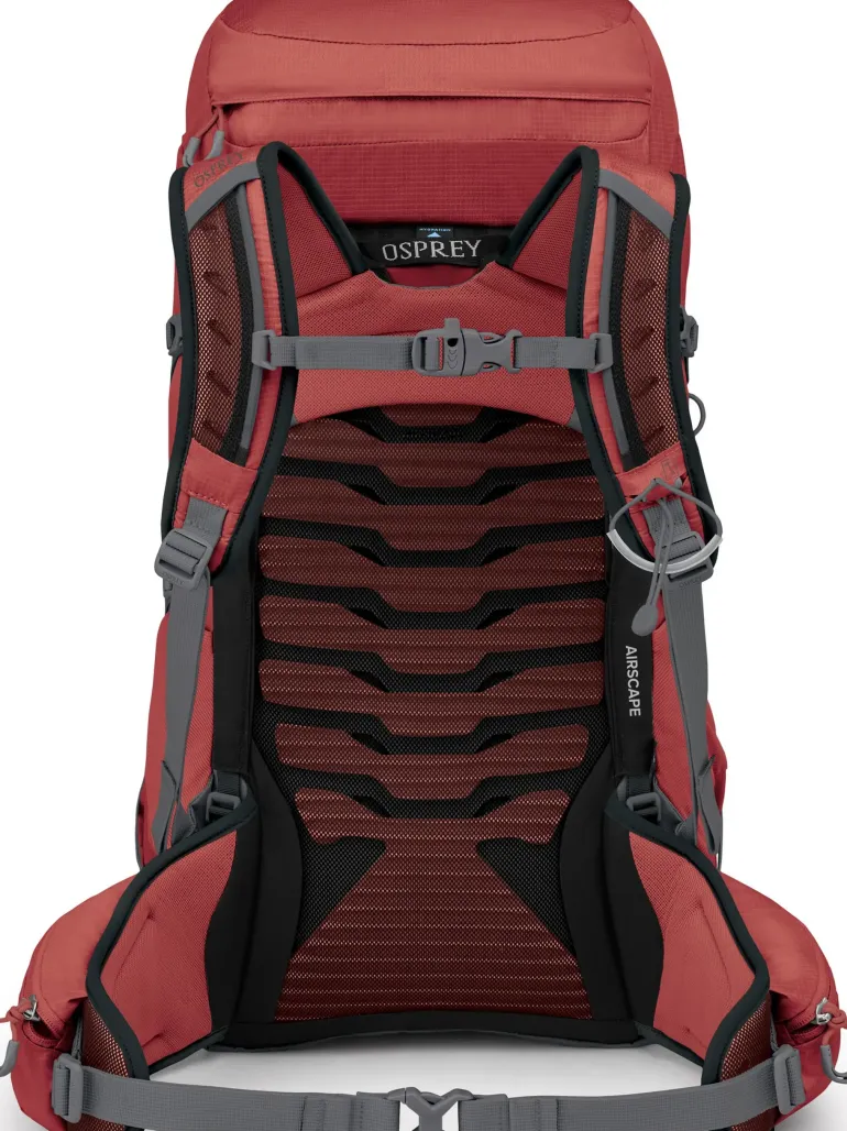 Osprey Womens Tempest 33 Rucksack - Red Pampas-Coal Grey