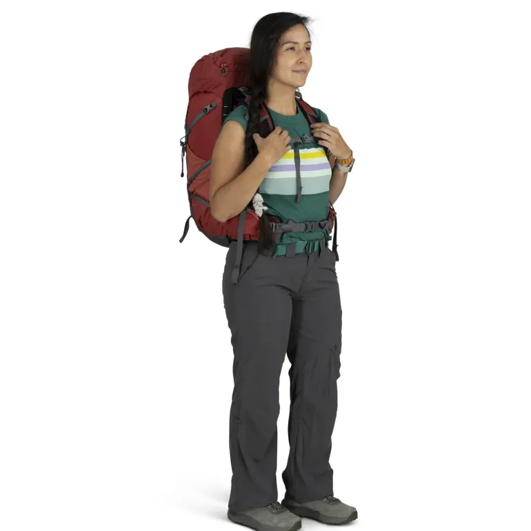Osprey Womens Tempest 33 Rucksack - Red Pampas-Coal Grey