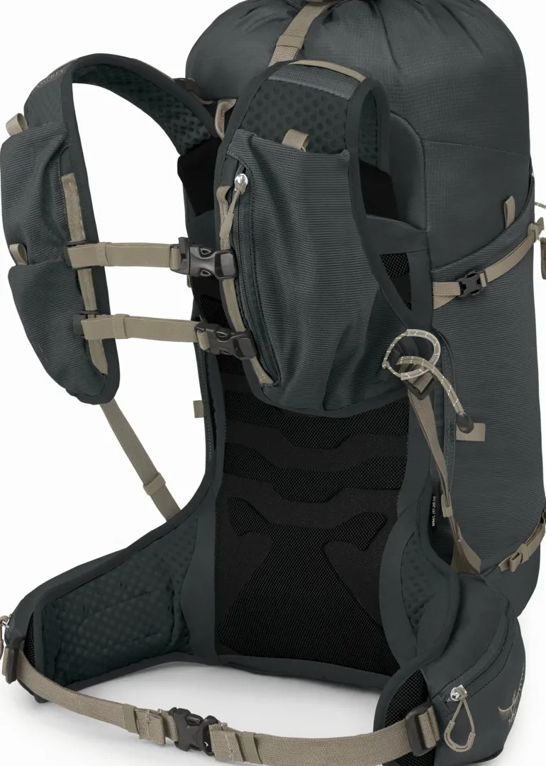 Osprey Womens Tempest Velocity 30 Rucksack - Dark Charcoal-Chiru Tan