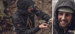 Paramo Mens Enduro Windproof Jacket - Black-Gold Zip