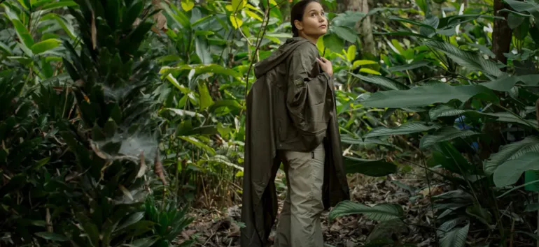 Paramo Unisex Poncho - Moss