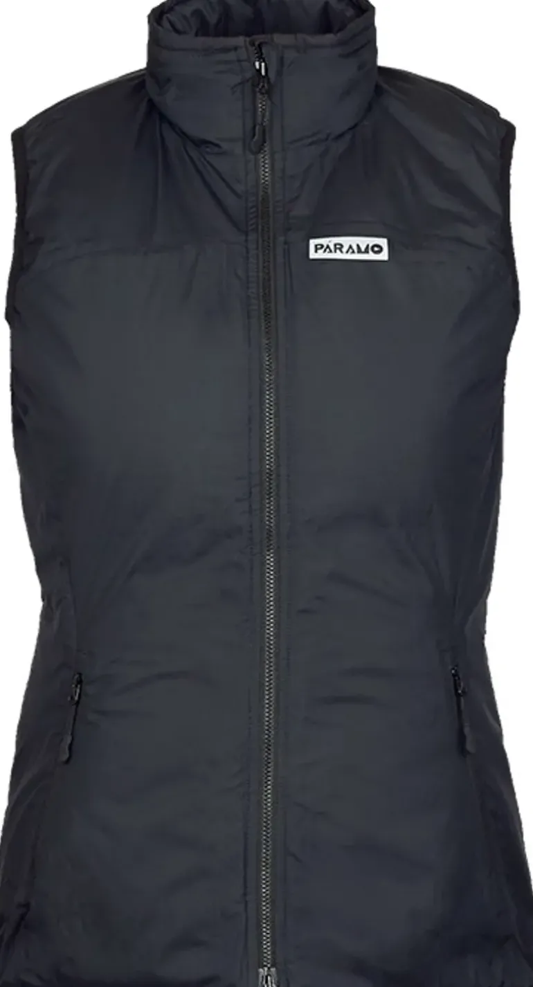 Paramo Womens Torres Medio Gilet - Black-Elderberry Lining