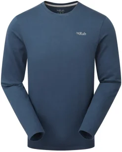 Rab Mens Basecamp 3 Peaks LS Tee - Tempest Blue