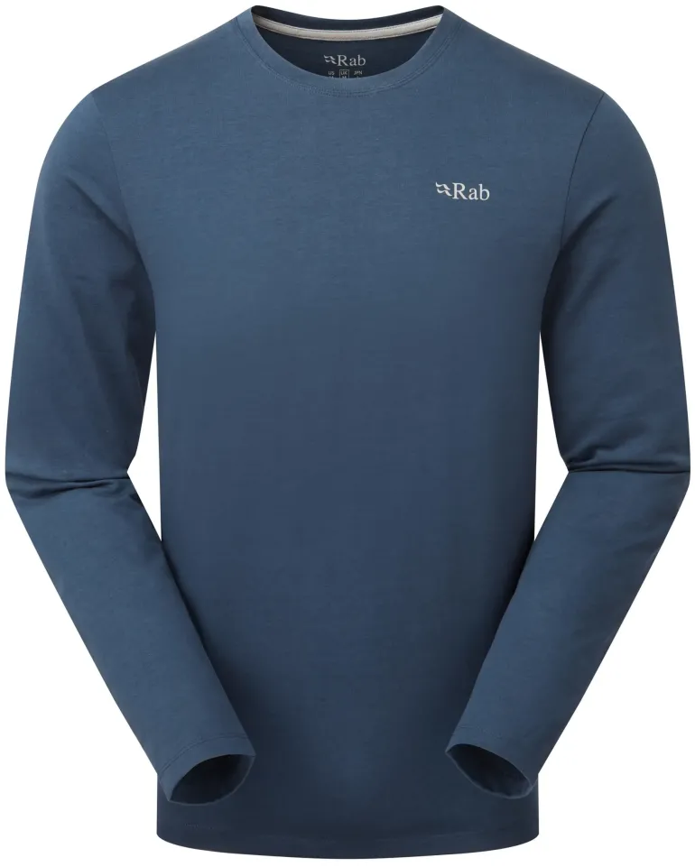Rab Mens Basecamp 3 Peaks LS Tee - Tempest Blue