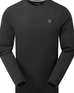 Rab Mens Basecamp Logo Badge LS Tee - Beluga