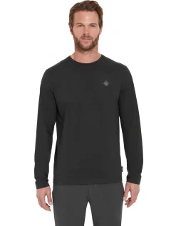 Rab Mens Basecamp Logo Badge LS Tee - Beluga