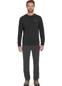 Rab Mens Basecamp Logo Badge LS Tee - Beluga