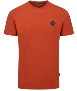 Rab Mens Basecamp Logo Badge Tee - Red Clay