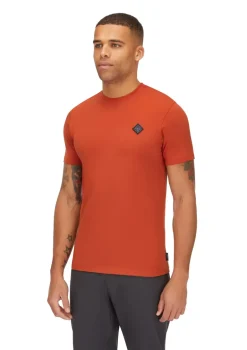 Rab Mens Basecamp Logo Badge Tee - Red Clay