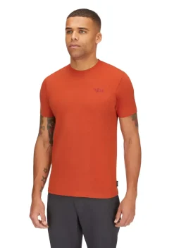 Rab Mens Basecamp Logo Tee - Red Clay