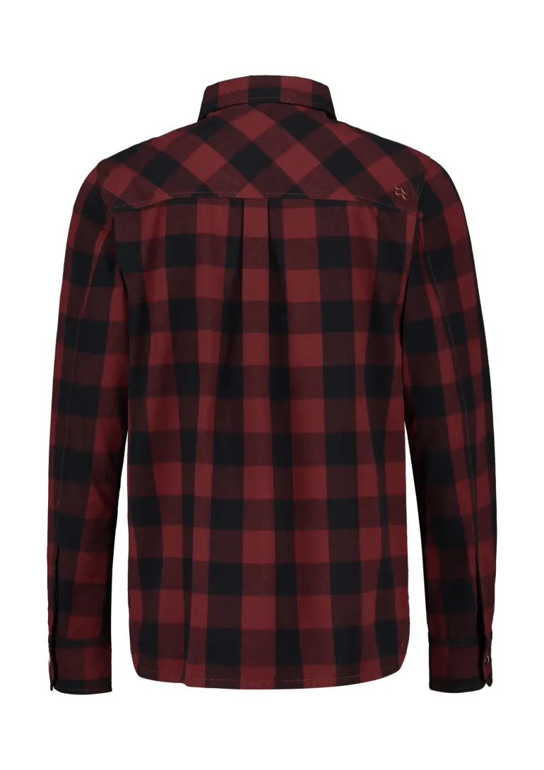 Rab Mens Boundary Shirt - Oxblood Red Check