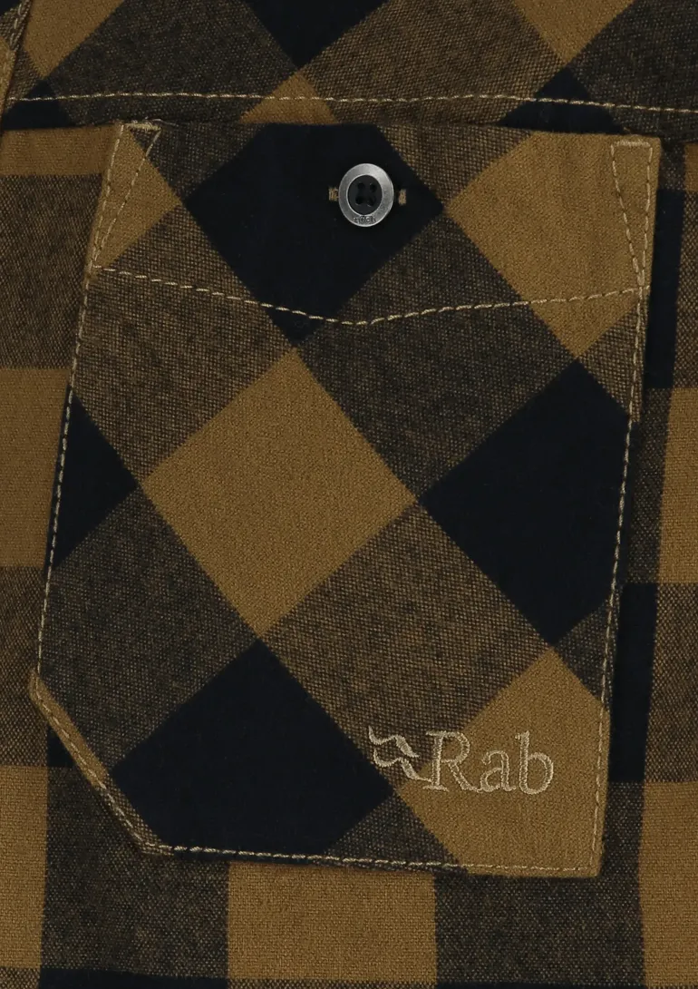 Rab Mens Boundary Shirt - Caramel Check