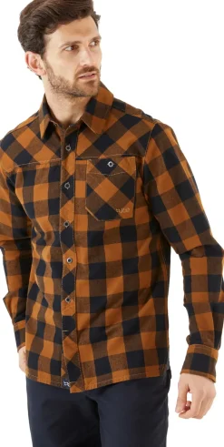 Rab Mens Boundary Shirt - Caramel Check