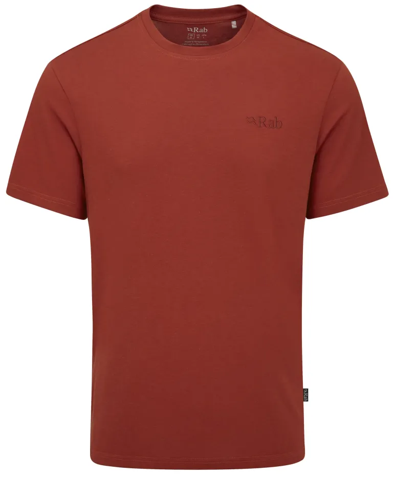Rab Mens Crimp Elevation Tee - Tuscan Red